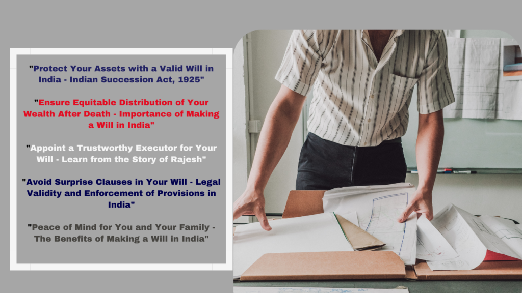 Protect Your Assets with a Valid Will: Indian Succession Act 1925