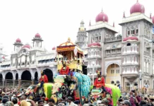 ನಾಡಹಬ್ಬ ದಸರಾಗೆ ಕ್ಷಣಗಣನೆ: ಅಂಬಾರಿ ಸಾಗುವ ಮಾರ್ಗದಲ್ಲಿ ಬಿಗಿ ಪೊಲೀಸ್ ಭದ್ರತೆ